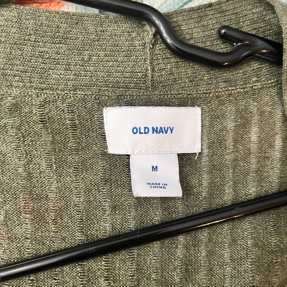 Old Navy Women's Ribbed Cardigan in Dark Green - Picture 2 of 7